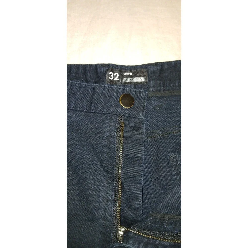 HURLEY Womens Black Denim High Rise Shorts Coastal Surf Beach Travel 32W